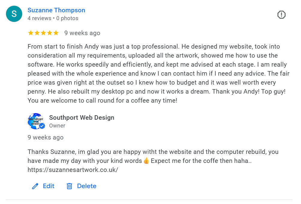 5 star review